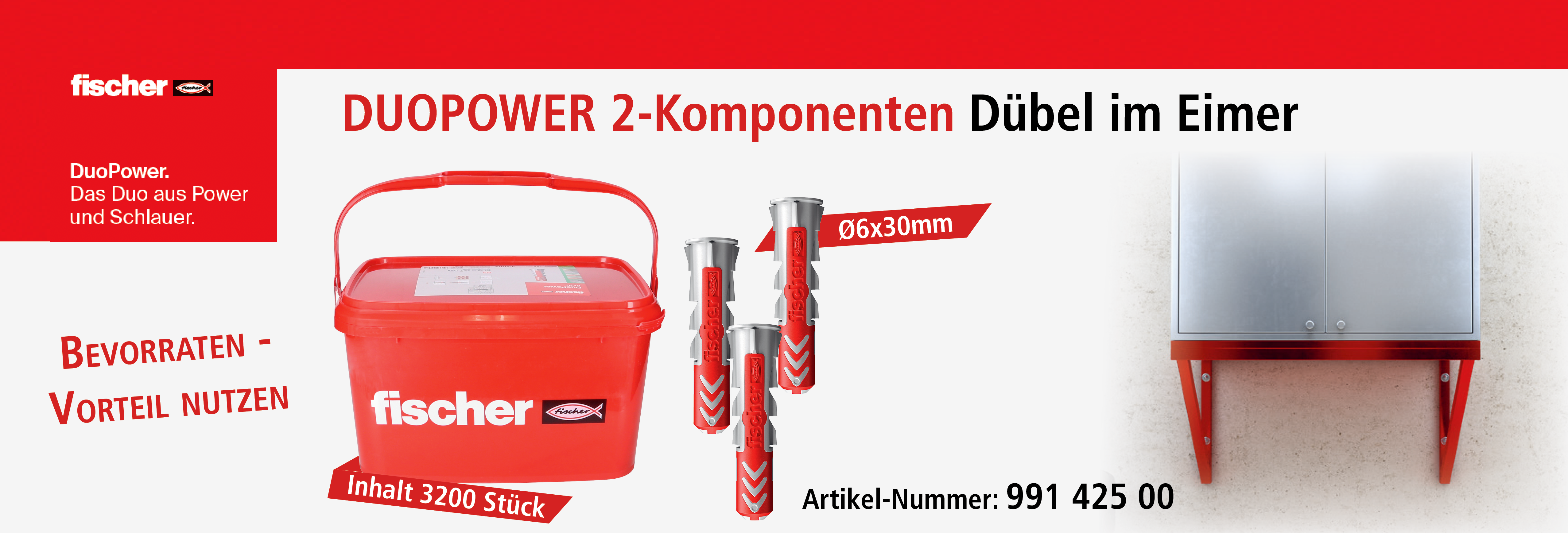 Fischer Dübel-Aktion Eimer