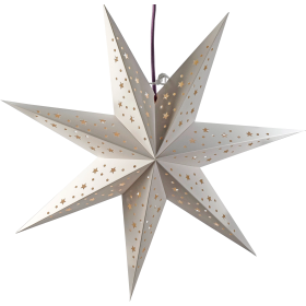 Papier-Weihnachtsstern E14 weiß 5956-200