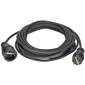 EGB Gummi-Verlängerung H05RR-F3G1,5 schwarz 10m