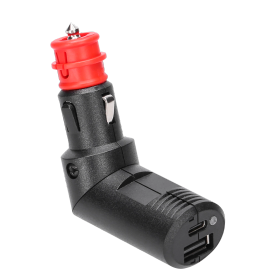 Kfz - Winkelbarer Doppel USB-C/A Ladestecker 7100-033.83