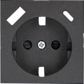 EGB USB Steckd. Zentralstück USB A+C 55x55 schwarz matt, für Pro Charge