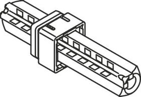 Carré ressort pour montage à insérer