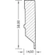 Sockelleiste FL431 Hot Coat 14x58mm