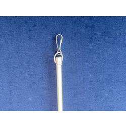 422511 Drapery wand diam.9mm alu-coloured Aluminium with ribbed handle 100cm
