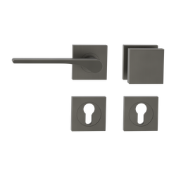 Drückergarnitur LEAF LIGHT Kaschmirgrau &#039;KGR&#039;, TS 40-45 mm, GK4