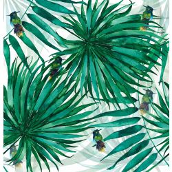 fototapeta Akwamaryna włóknina Waterproof GWW-090-078 Palmiarnia (z ptakami)