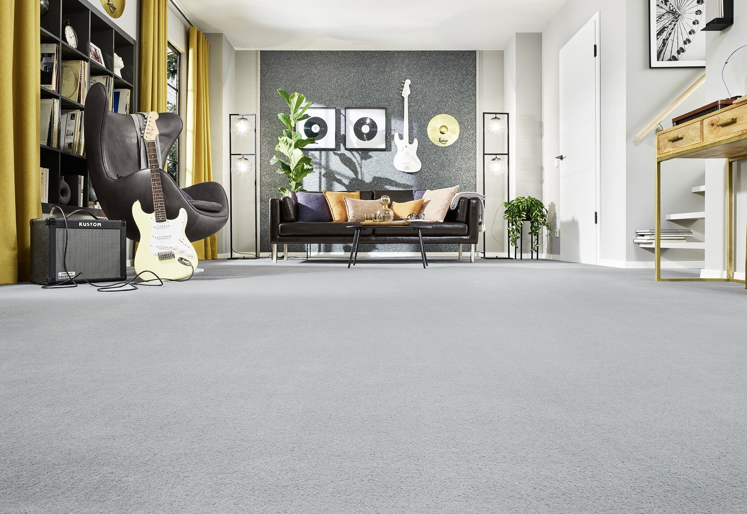 INKU Teppichboden Avalon 95 aus der Deluxe Balance Kollektion – stilvoller Look in urbanem Grauton