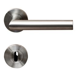 Drückergarnitur JOKA 'LENA PRO' Edelstahl matt, TS 40-45 mm, GK 4