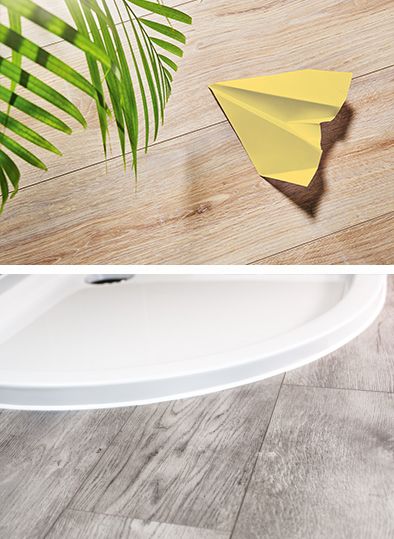 Modernes Bad mit robustem, klimaneutralem INKU Xplora Naturdesignboden – ideal bei Feuchtigkeit
