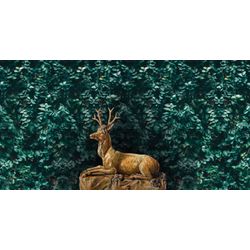 Wandbild Aquamarin Waterproof Vlies GWW-090-029 Goldener Hirsch