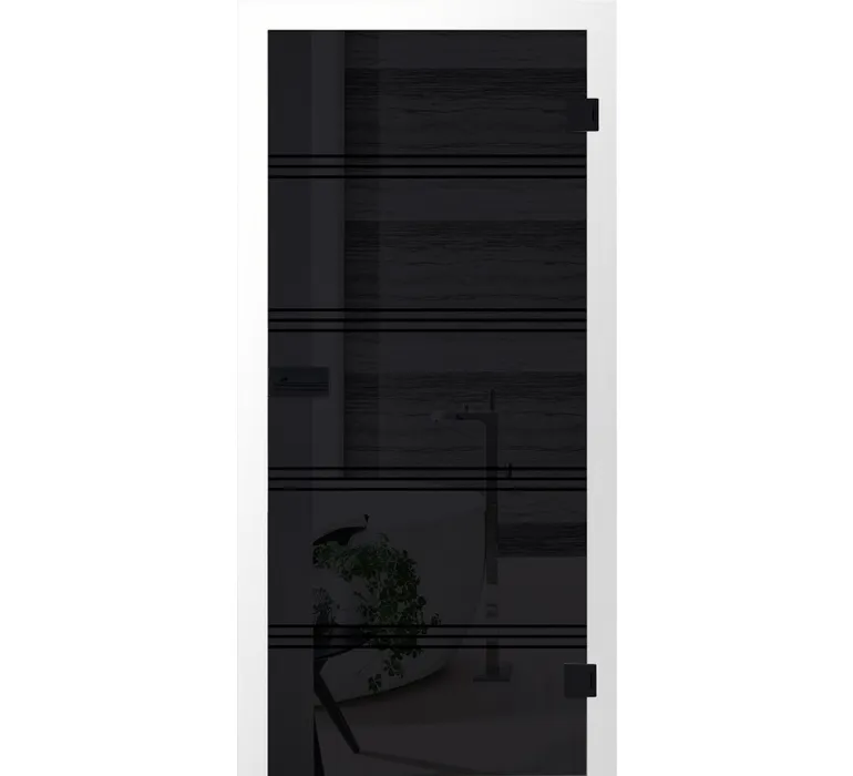 JOKA Glastür LINE UP,BLACKLINE Dark Grey