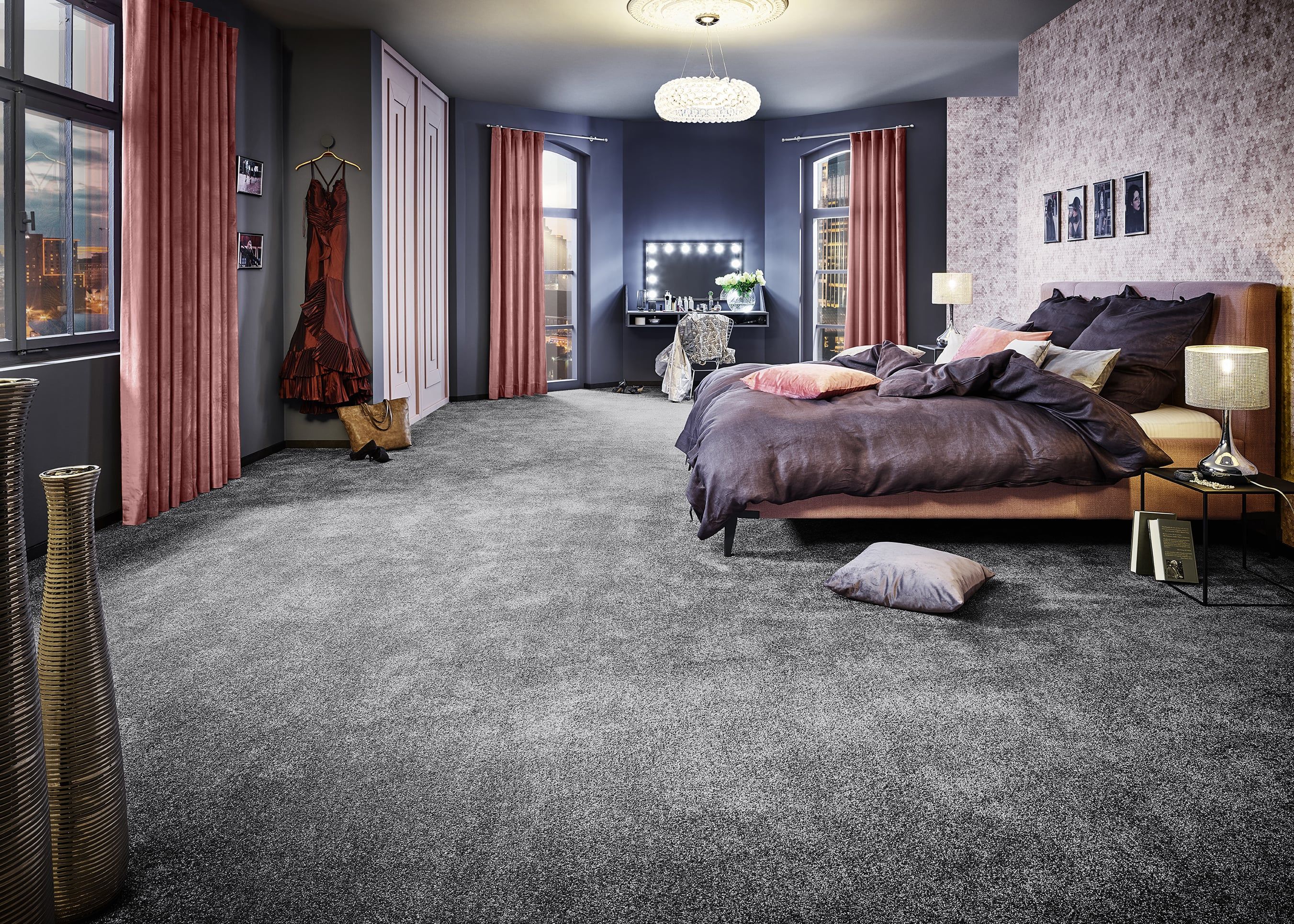 INKU Teppichboden Broadway 97 aus der Deluxe Balance Kollektion – urbaner Charakter in markanter Farbgebung