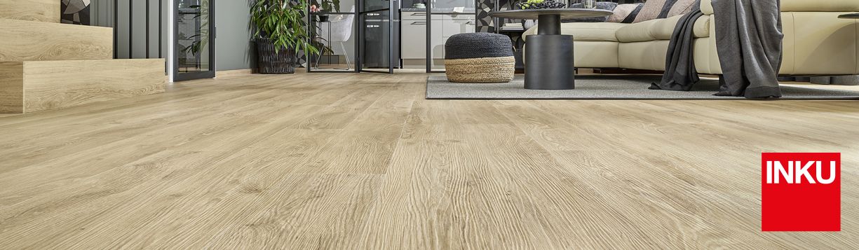 Designboden 340 in modernem Wohnambiente mit natürlicher Holzoptik