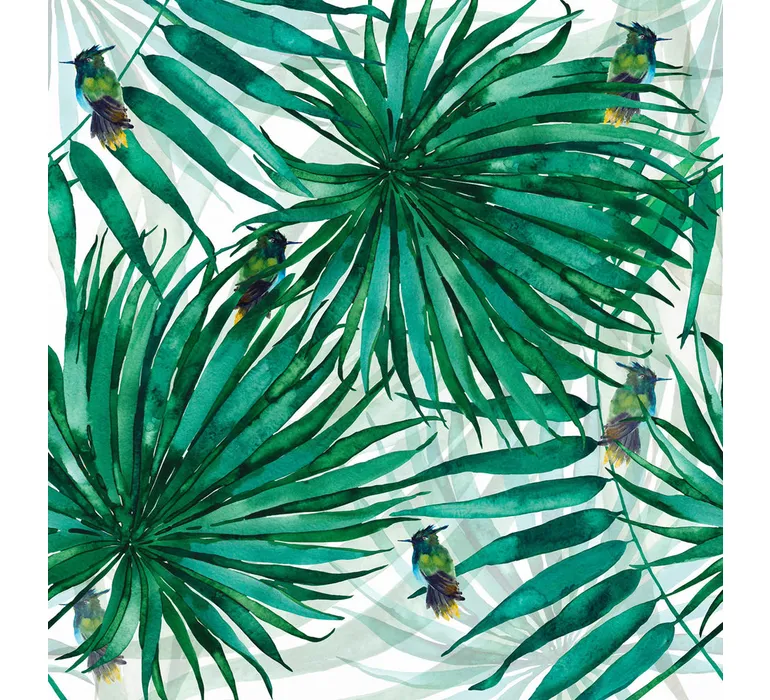 TAP Buchclub Aquamarin27 078 Palmenhaus mit Vogel