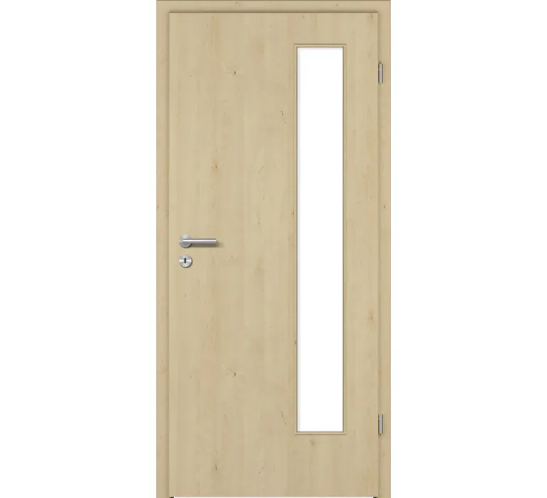 Tür CPL Pure Ahorn Natura längs LA4B Rundkante, BB-Schloss, Bänder V ...