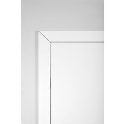 JOKA Türzarge PZ14 pro STUMPF, V-FUGE Weißlack ä.9016, VSLB Schließblech