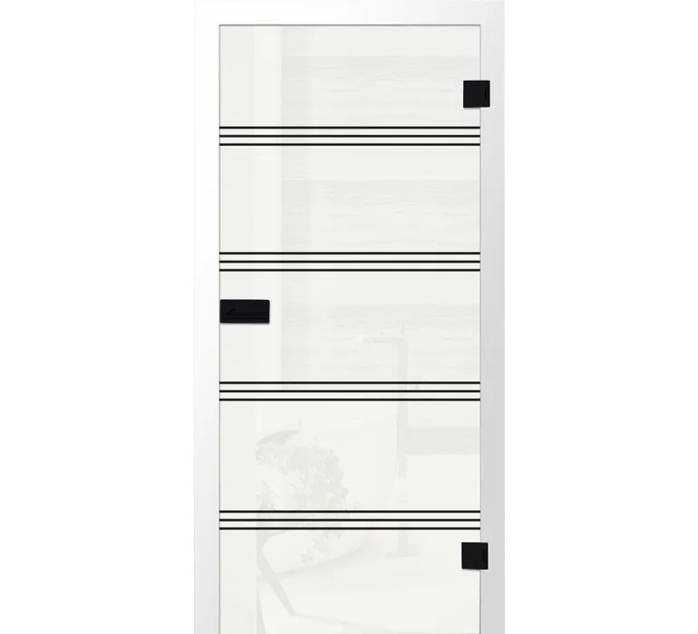 JOKA Glastür LINE UP,BLACKLINE Extraweiß