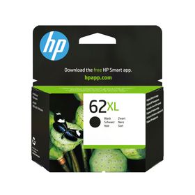 HP 62XL Schwarz Original Tintenpatrone mit hoher Reichweite, Hohe (XL-) Ausbeute, Schwarz, Tinte auf Pigmentbasis, 12 ml, 1 Stück(e), 600 Seiten