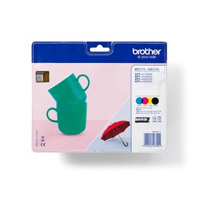 Brother LC227XLVALBPDR, Schwarz, Cyan, Magenta, Gelb, 4 Stück(e), 1200 Seiten, 1200 Seiten, Multipack