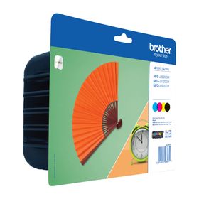 Brother LC-129XLVALBP, Schwarz, Cyan, Kastenie, Gelb, 4 Stück(e), 2400 Seiten, 1200 Seiten, Multipack