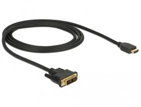 Delock 85582, 1 m, HDMI Typ A (Standard), DVI-D, Männlich, Männlich, Gerade