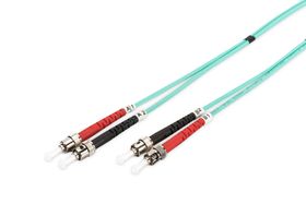 DIGITUS LWL Multimode OM 3 Patchkabel, ST / ST, 3 m, I-VH, OM3, ST, ST
