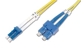 DIGITUS LWL Singlemode Patchkabel, LC / SC, 2 m, I-VH, OS2, LC, SC