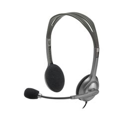 Logitech LGT-H110, Kabelgebunden, Büro/Callcenter, 20 - 20000 Hz, 74 g, Kopfhörer, Schwarz, Silber