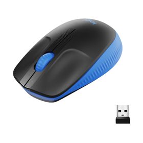 Logitech M190, Beidhändig, Optisch, RF Wireless, 1000 DPI, Blau