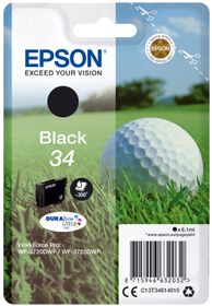 Epson Golf ball Singlepack Black 34 DURABrite Ultra Ink, Standardertrag, Schwarz, Tinte auf Pigmentbasis, 6,1 ml, 1 Stück(e), 350 Seiten