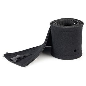 StarTech.com 1m Neopren Kabelschlauch mit Reißverschluss &amp; Schnalle - 3cm Durchmesser - Computer/PC Strom-/Netzwerk-/AV-Kabelabdeckung/Manager - Flexible Kabel-Organisationshülle - Schwarz, Schwarz, Gummi, 0 - 40 °C, 1 Stück(e), 168 Stück(e), 550 mm