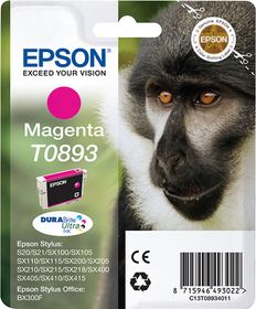 Epson Monkey Singlepack Magenta T0893 DURABrite Ultra Ink, Magenta, Tinte auf Pigmentbasis, 3,5 ml, 1 Stück(e)