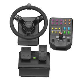 Logitech G Heavy Equipment Bundle, Lenkrad + Pedale, PC, Analog / Digital, 900°, Kabelgebunden, USB