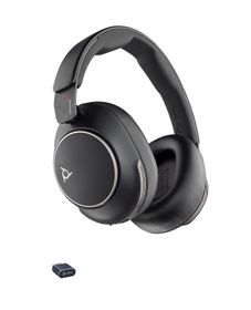 Poly HP Poly Voyager Surround 80 UC USB-C-Headset + USB-C/A-Adapter, Kabellos, Musik/Alltag, 275 g, Kopfhörer, Schwarz