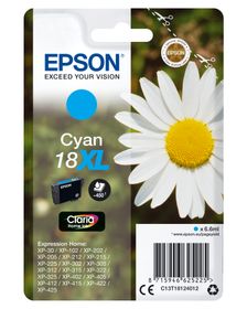 Epson Daisy Singlepack Cyan 18XL Claria Home Ink, Hohe (XL-) Ausbeute, 6,6 ml, 450 Seiten, 1 Stück(e)