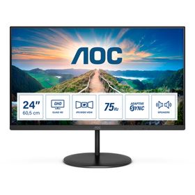 AOC V4 Q24V4EA, 60,5 cm (23.8&quot;), 2560 x 1440 Pixel, 2K Ultra HD, LED, 4 ms, Schwarz