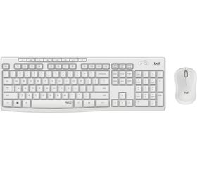 Logitech MK295 Silent, Volle Größe (100%), Kabelgebunden, RF Wireless, QWERTZ, Weiß, Maus enthalten