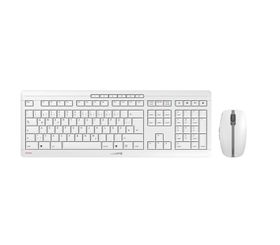 Cherry Stream Desktop Recharge, Volle Größe (100%), Kabellos, RF Wireless, QWERTZ, Grau, Maus enthalten