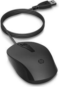 HP 150 Kabelgebundene Maus - Beidhändig - Optisch - USB Typ-A - 1600 DPI - Schwarz