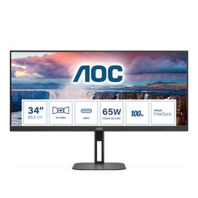 AOC V5 U34V5C/BK, 86,4 cm (34&quot;), 3440 x 1440 Pixel, UltraWide Quad HD, LCD, 4 ms, Schwarz