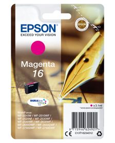 Epson Pen and crossword Singlepack Magenta 16 DURABrite Ultra Ink, Standardertrag, Magenta, Tinte auf Pigmentbasis, 3,1 ml, 1 Stück(e), 165 Seiten