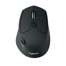Logitech M720, rechts, Optisch, RF Wireless + Bluetooth, 1000 DPI, Schwarz