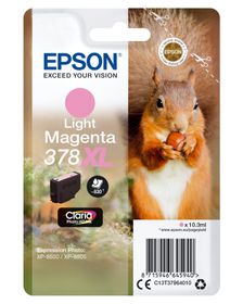 Epson Squirrel Singlepack Light Magenta 378XL Claria Photo HD Ink, Hohe (XL-) Ausbeute, Tinte auf Pigmentbasis, 10,3 ml, 830 Seiten, 1 Stück(e)