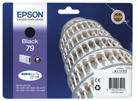 Epson Tower of Pisa Tintenpatrone 79 Black, Standardertrag, Schwarz, Tinte auf Pigmentbasis, 1 Stück(e)