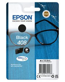 Epson Singlepack Black 408 DURABrite Ultra Ink, Standardertrag, Schwarz, Tinte auf Pigmentbasis, 18,9 ml, 1 Stück(e), Einzelpackung
