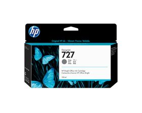 HP 727 Grau DesignJet Tintenpatrone, 130 ml, HP DesignJet T920, T1500, T930, T1530, T2530, T2500 eMFP, Grau, B3P24A, Business, Singapur, 202 mm