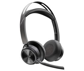 Poly Voyager Focus 2, für Microsoft Teams zertifiziertes USB-C Headset, Kabellos, Büro/Callcenter, 115 g, Kopfhörer, Schwarz