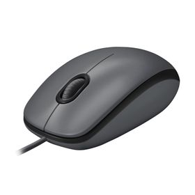 Logitech M100, Beidhändig, Optisch, USB Typ-A, 1000 DPI, Schwarz