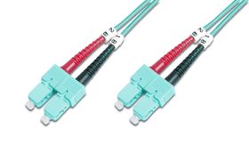 DIGITUS LWL Multimode OM 3 Patchkabel, SC / SC, 3 m, I-VH, OM3, SC, SC