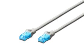 DIGITUS CAT 5e U/UTP Patchkabel, 5 m, Cat5e, U/UTP (UTP), RJ-45, RJ-45, Grau